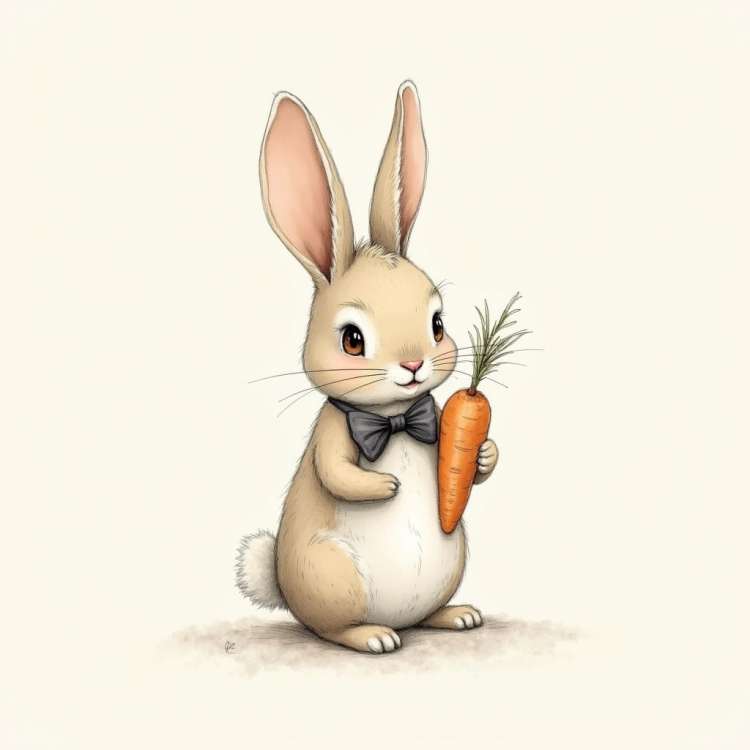 Bunny With Carrot
