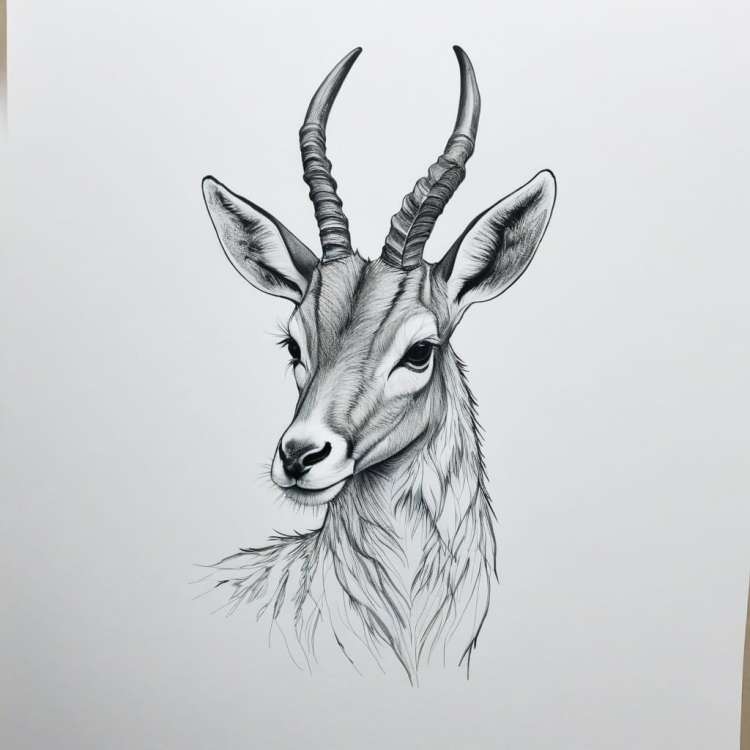 Antelope Drawing