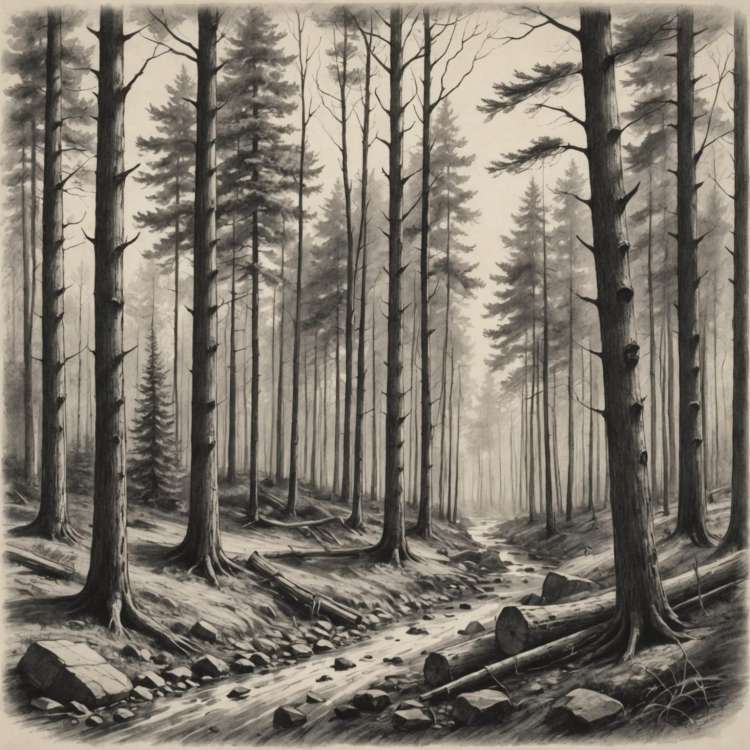 Woodland Sketch