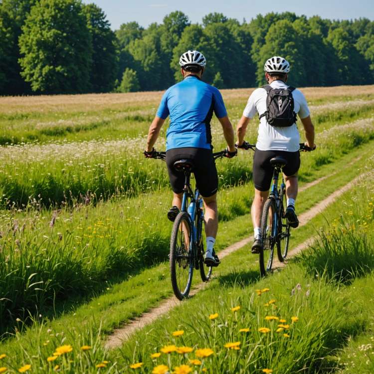 Cycling In The Meadow