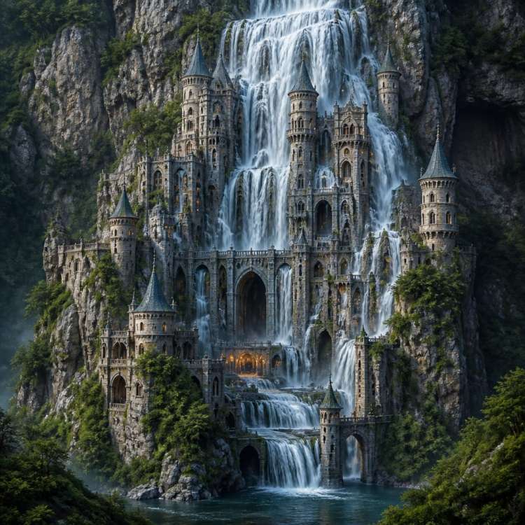 Waterfall Castle